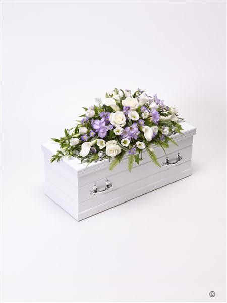 Children's Casket Spray   Blue and Lilac