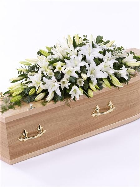 Lily Casket Spray   White