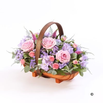 Pink and Lilac Basket