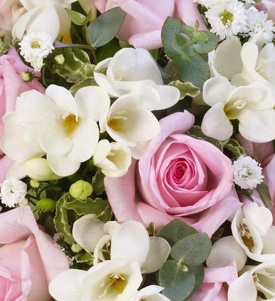 Scented Posy   Pink and White