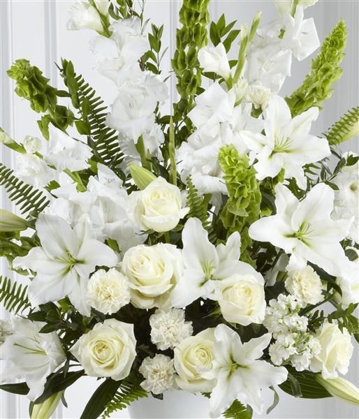 White and Green Service Arrangement