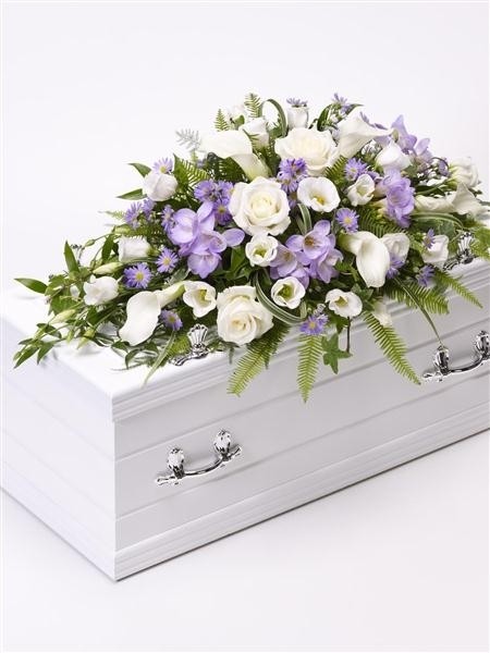 Children's Casket Spray   Blue and Lilac