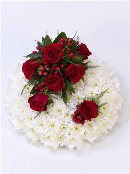 Classic Red and White Posy