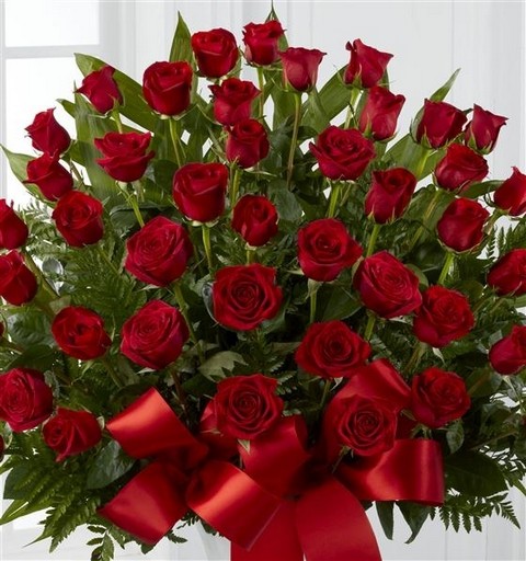 Large Red Rose Service Arrangement