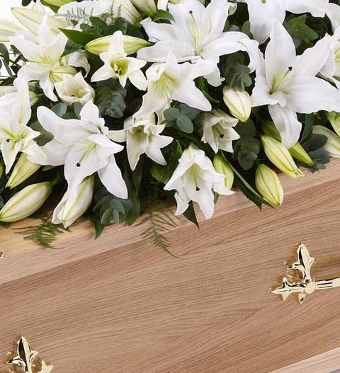 Lily Casket Spray   White