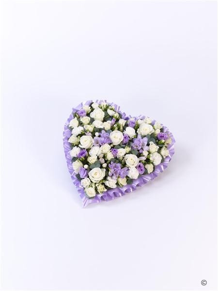 Pastel Heart   Lilac and White