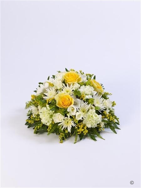 Rose and Freesia Posy   Yellow and White