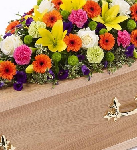 Vibrant Casket Spray