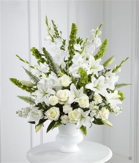 White and Green Service Arrangement